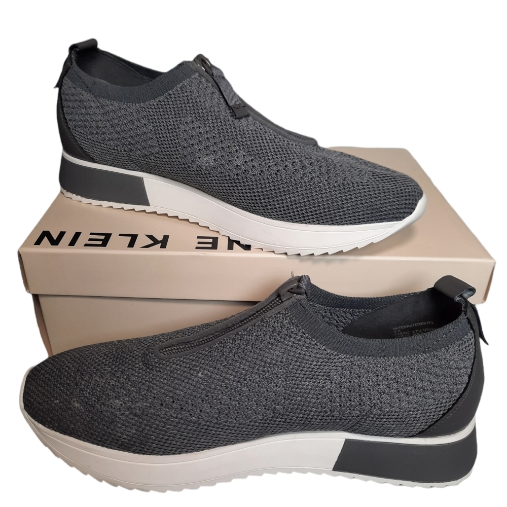 Anne Klein Zip Sneaker - gray 9